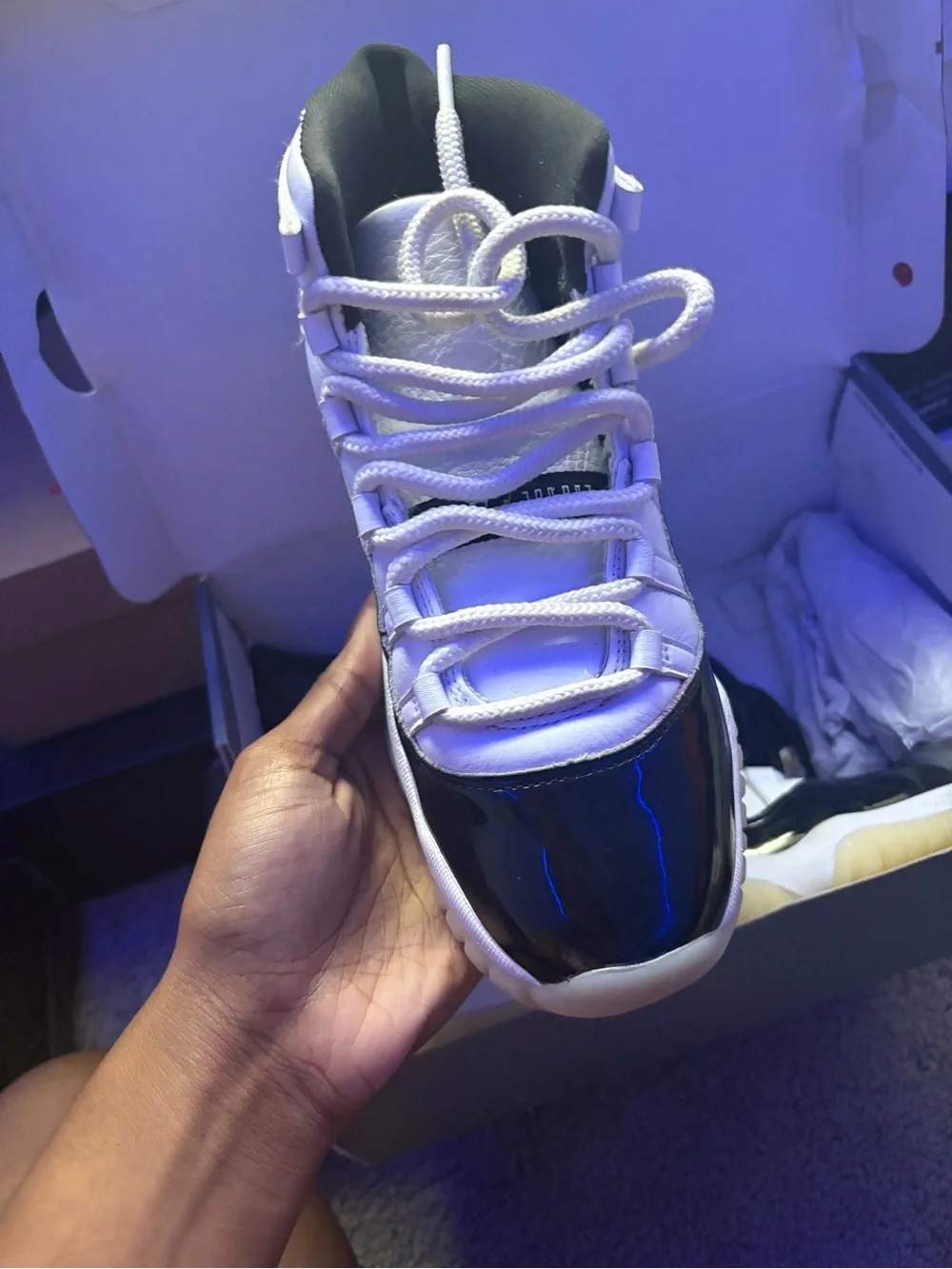 Jordan Kids White and Black Retro Basketball Sneakers